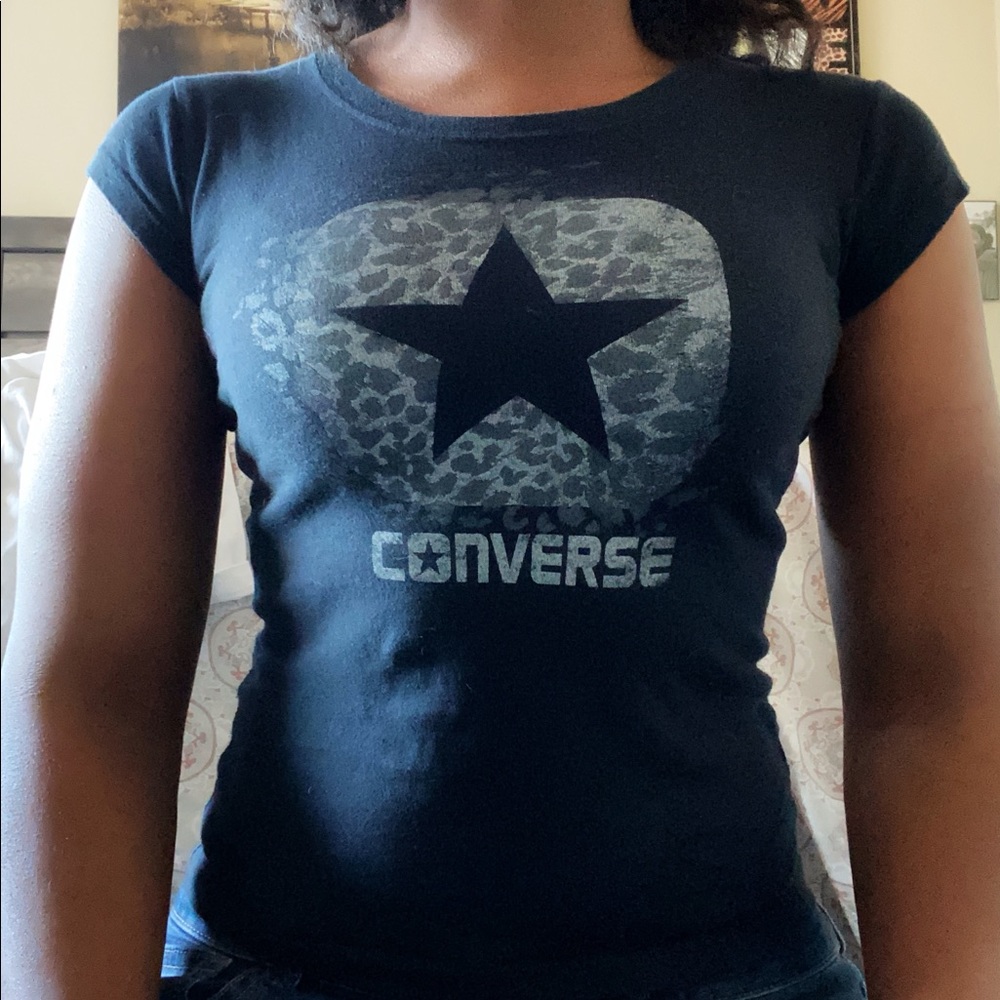 Black converse shirt